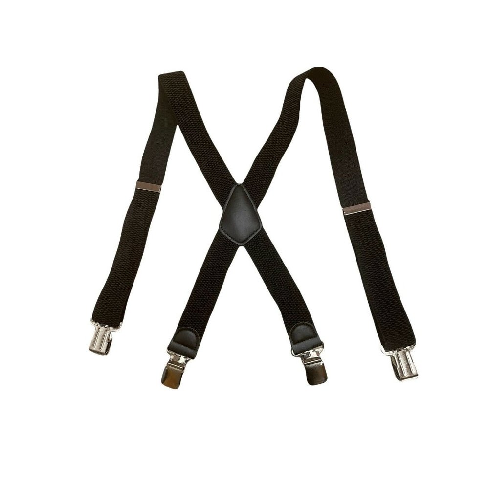 Braces Men Women suspenders Y shape Style Clips Length Black 45"‎